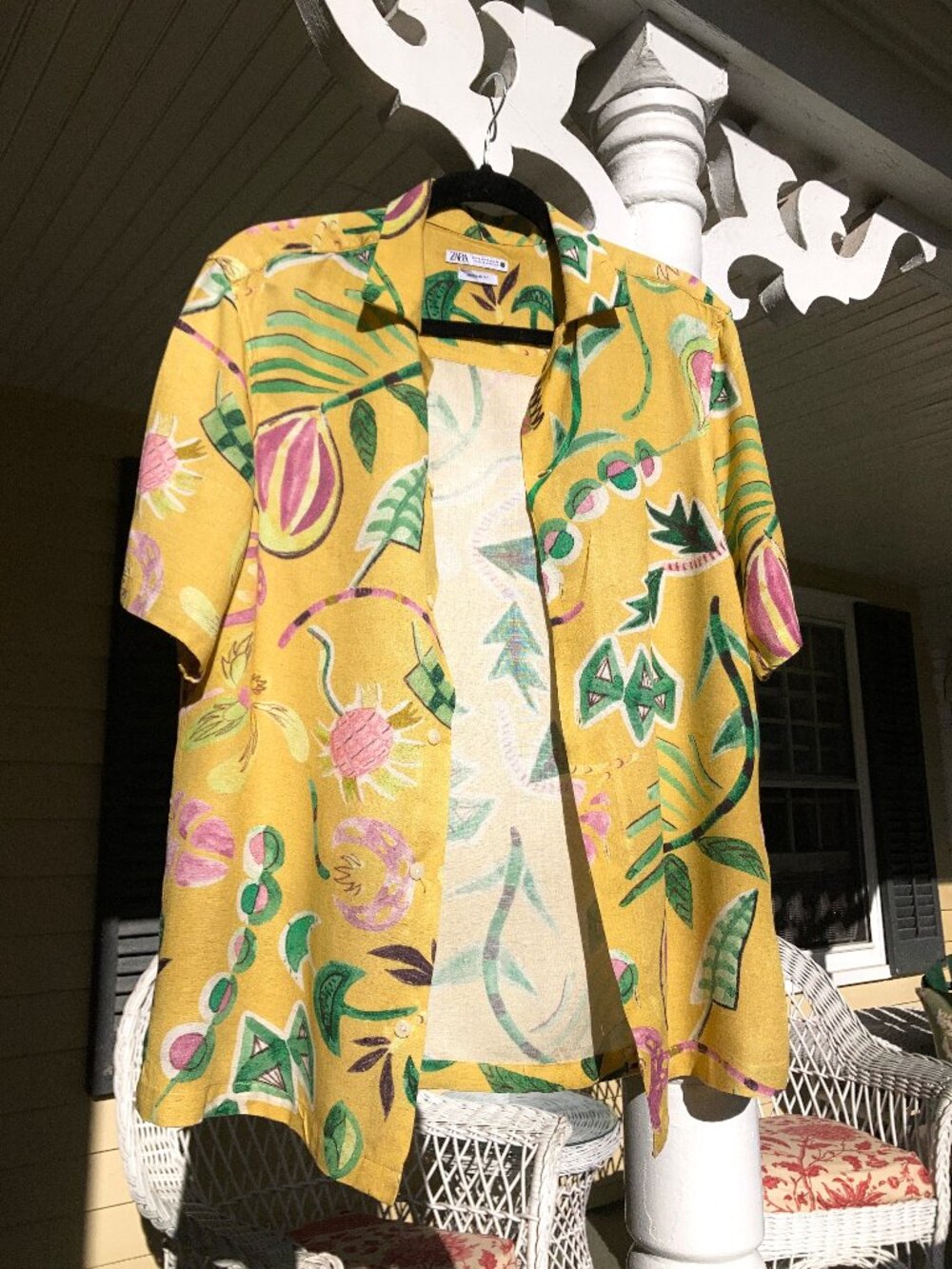 Zara Hawaiian Luau Shirt